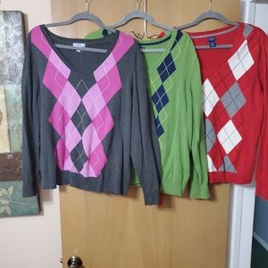 IZOD Argyle 1x sweater bundle 3